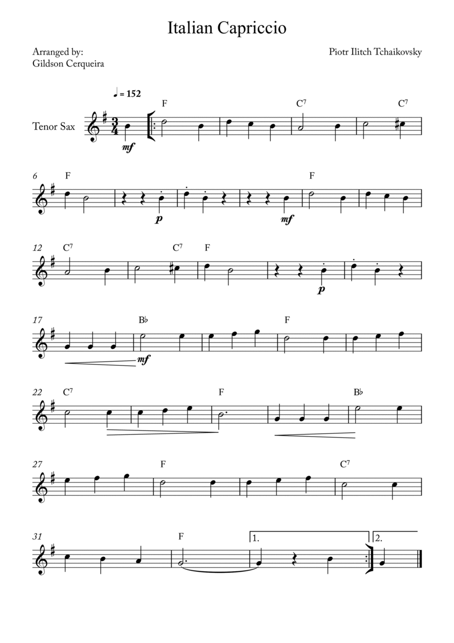 Capriccio Italiano Chamber Music scores gallery preview page 1