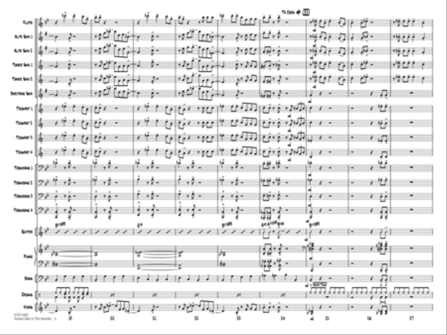 Smack Dab In The Middle - Full Score Jazz Ensemble scores gallery preview page 3