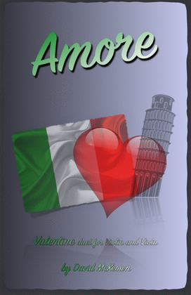 Book cover for Amore, (Italian for Love), Violin and Viola Duet