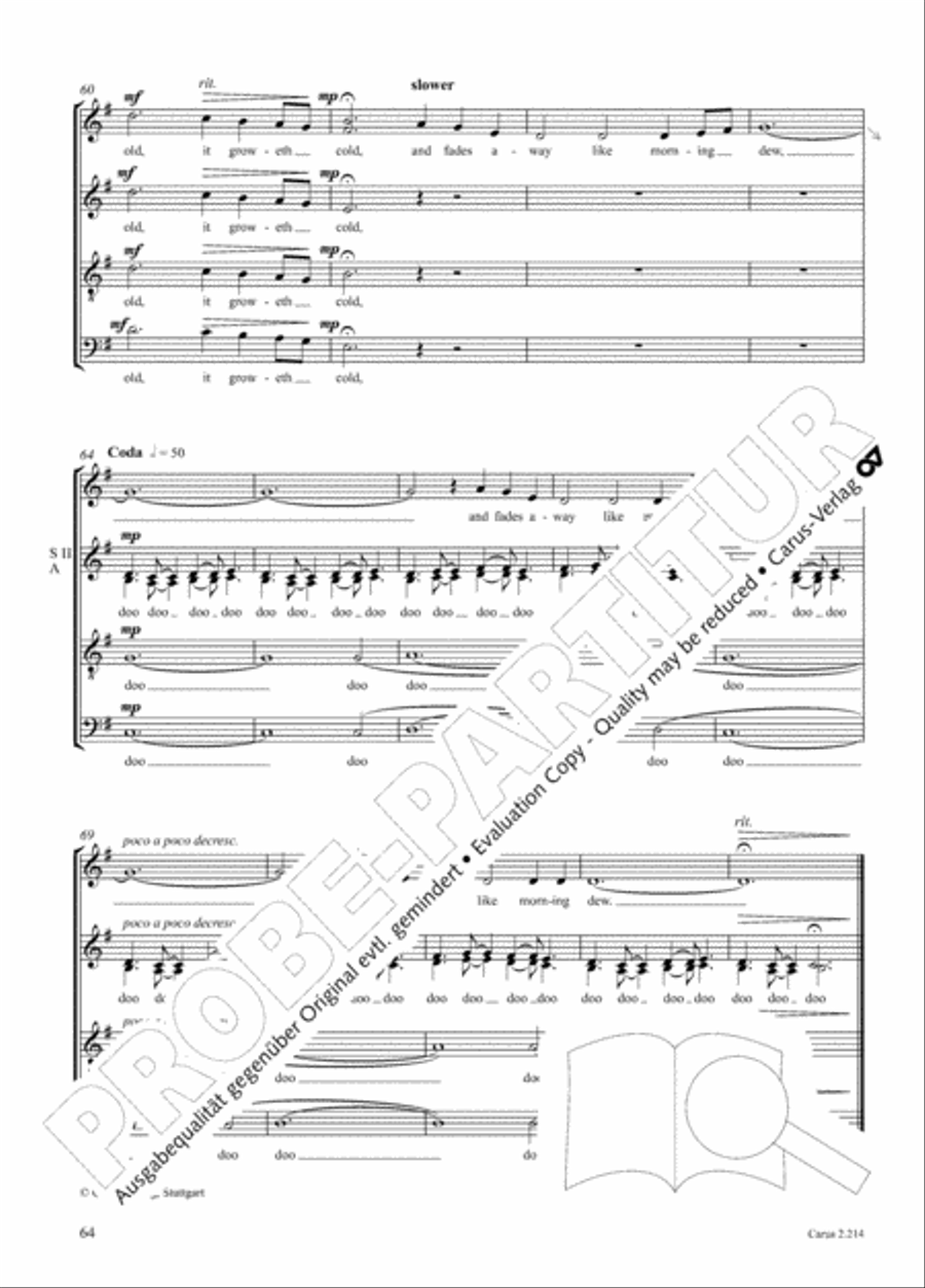 Choral Collection Folk Songs Choir scores gallery preview page 40