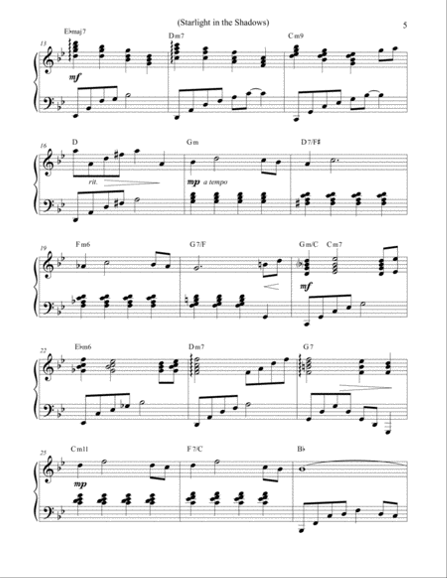 STARS - Romantic Shimmers at the Piano Piano Solo scores gallery preview page 5