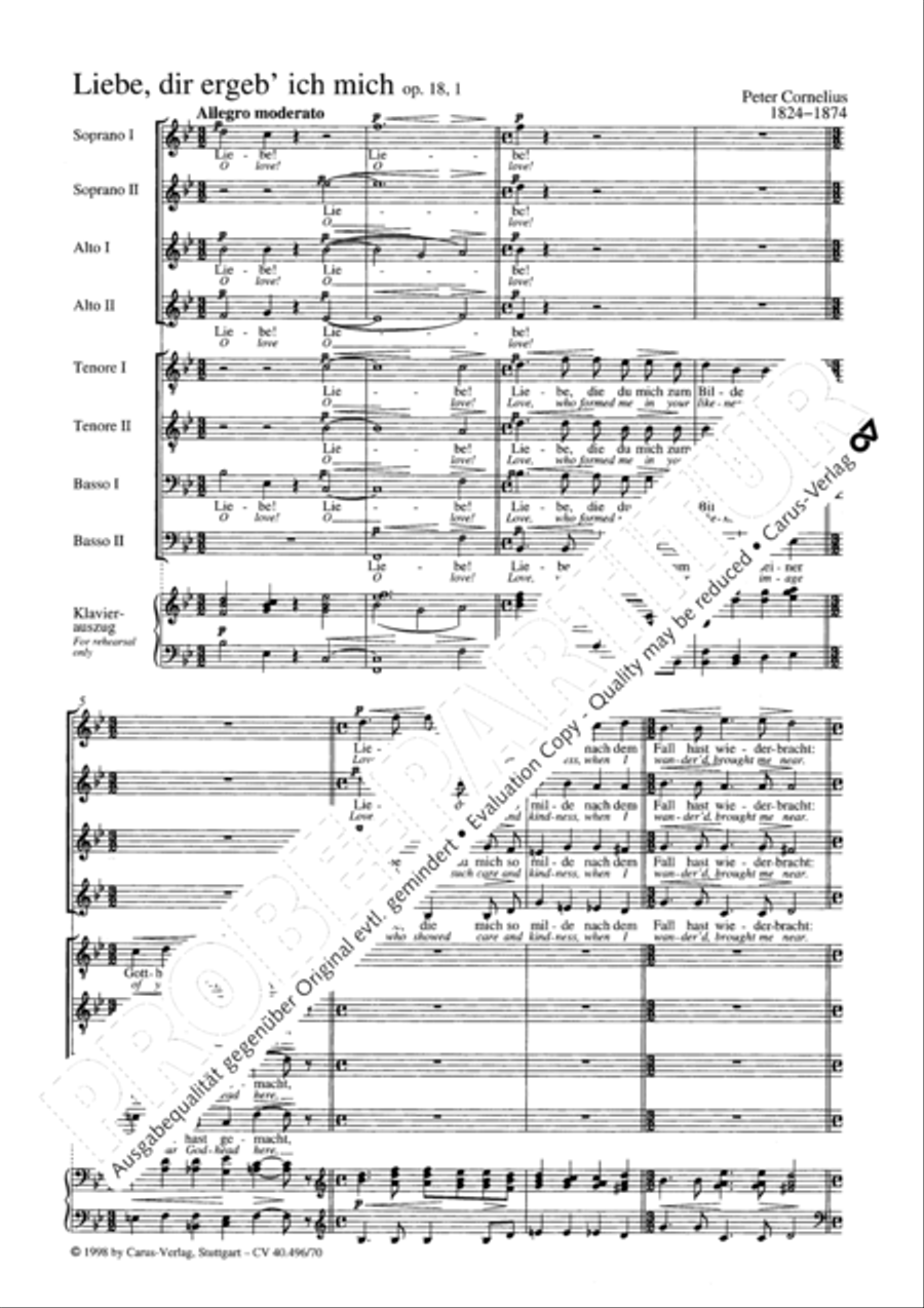 Love, I give myself SSAATTBB scores gallery preview page 4