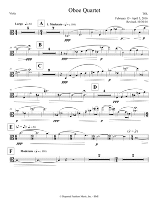 Oboe Quartet (2016) viola part