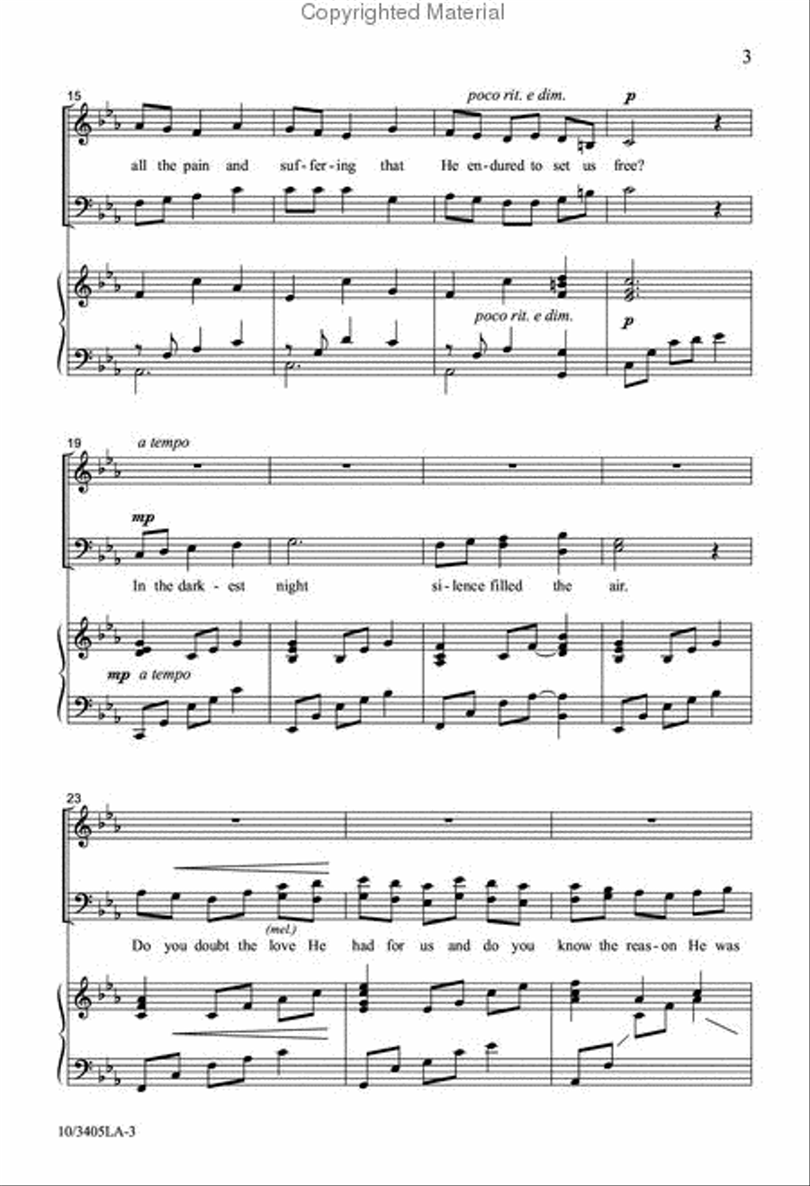 Within the Darkest Night Within the Darkest Night 4-Part scores gallery preview page 3