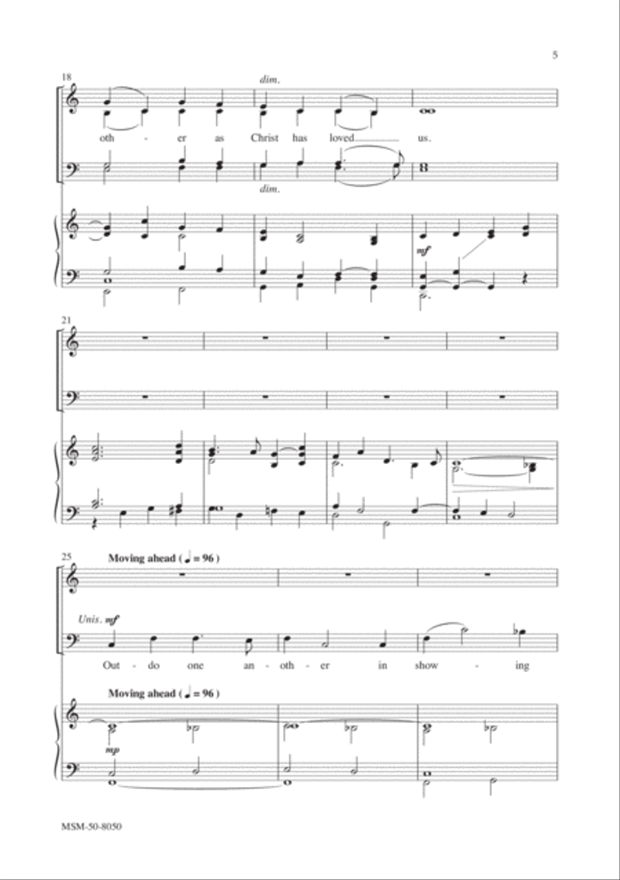 Let Love Be Genuine 4-Part scores gallery preview page 4