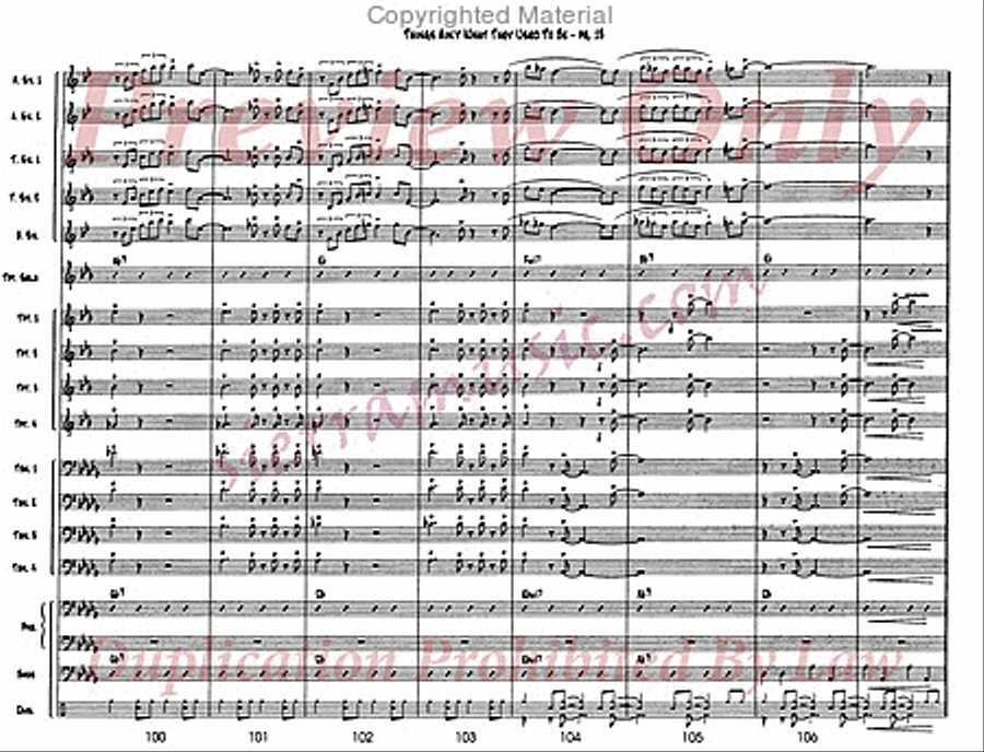 Things Ain't What They Used To Be Jazz Ensemble scores gallery preview page 14