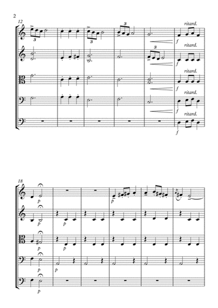 Waltz from ''Lyric Pieces'' Op.12, No.2 - for string orchestra
