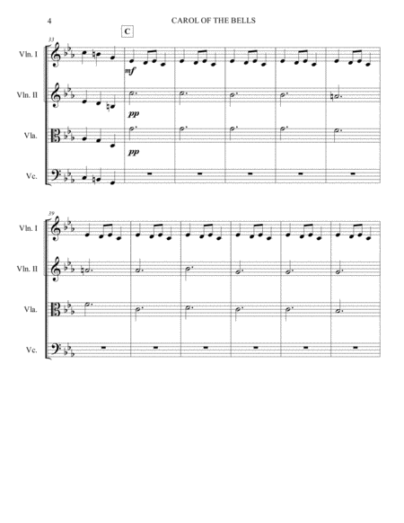 Carol Of The Bells - Pentatonix - Strings Quartet image number null