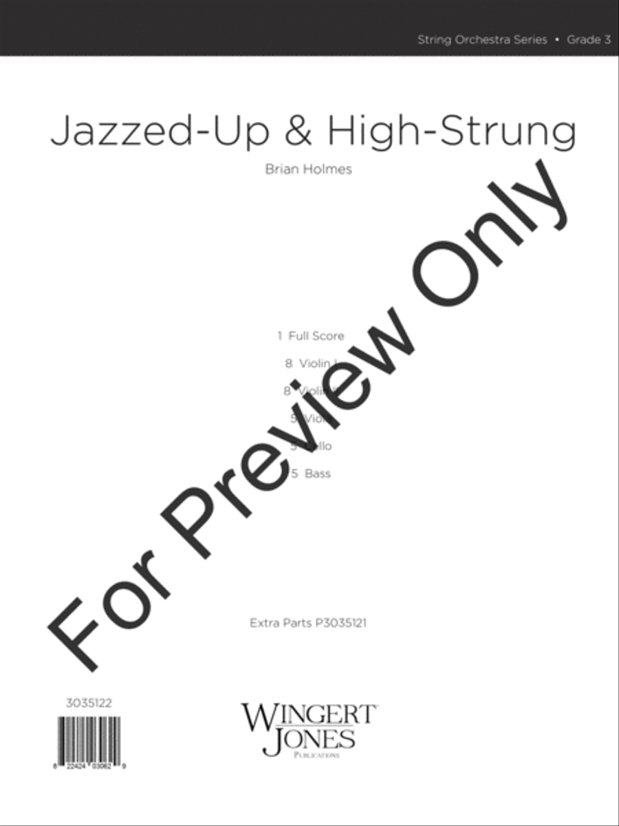 Jazzed-Up and High-Strung (Score) String Orchestra scores gallery preview page 2