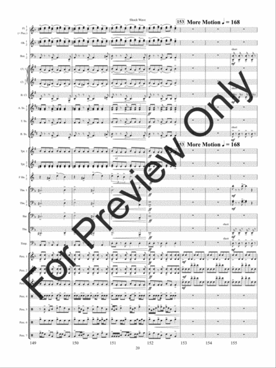Shock Wave Concert Band scores gallery preview page 23