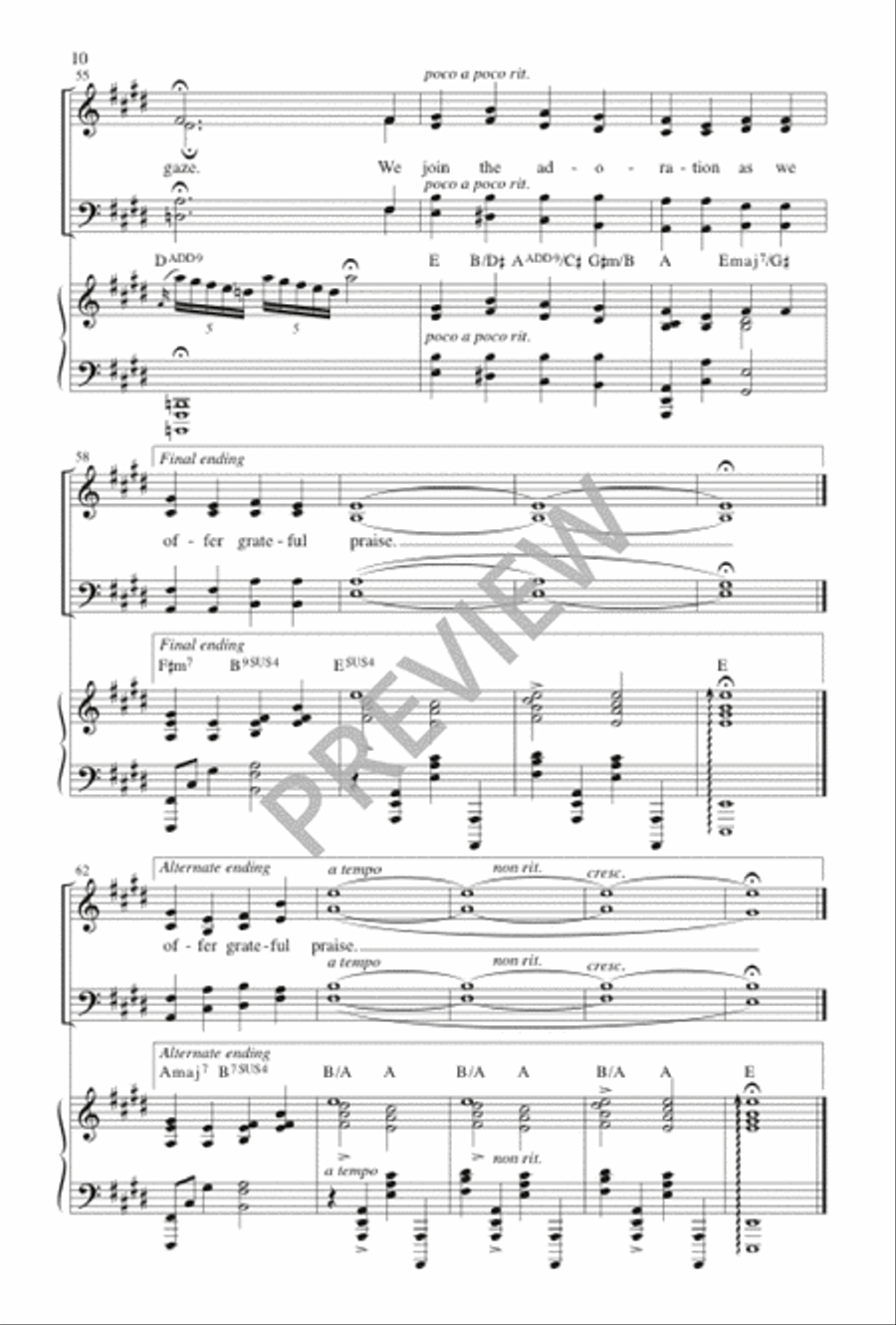 For the Beauty of the Earth 4-Part scores gallery preview page 11