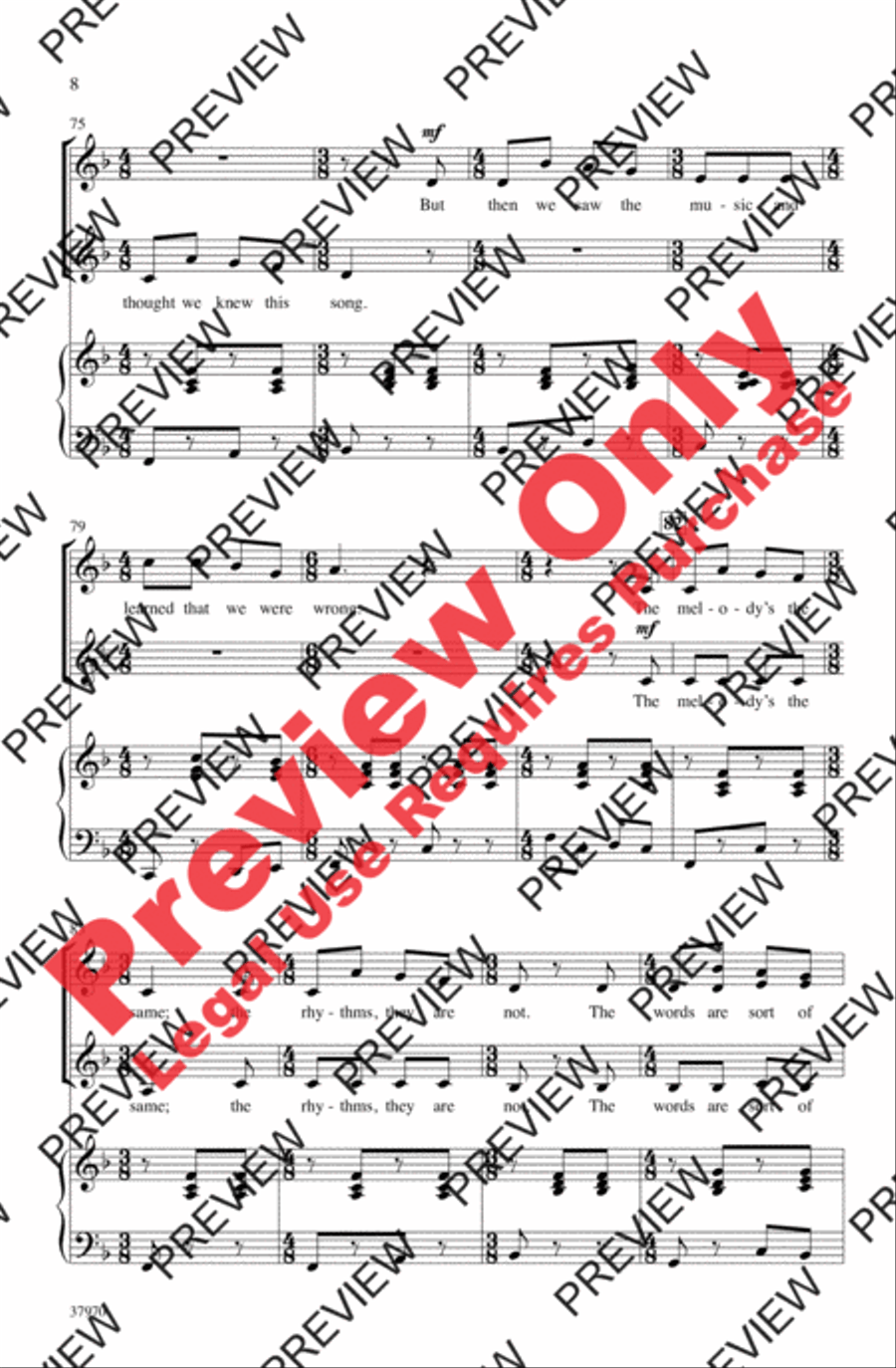 Jingle Bells (Sort Of) Women's Choir scores gallery preview page 8