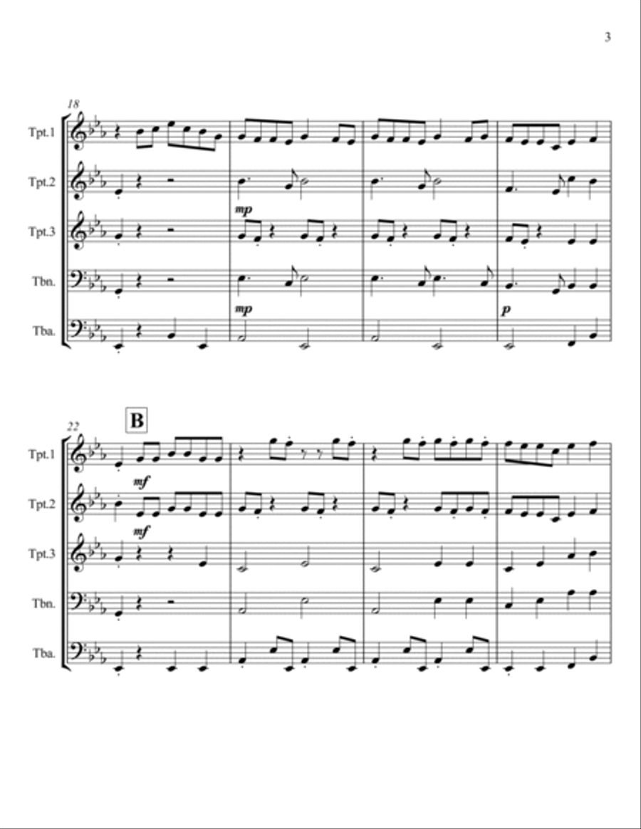 Lady Fingers Brass Ensemble scores gallery preview page 3