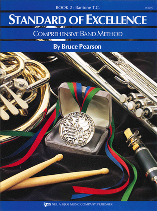 Book cover for Standard of Excellence Book 2, Baritone T.C.