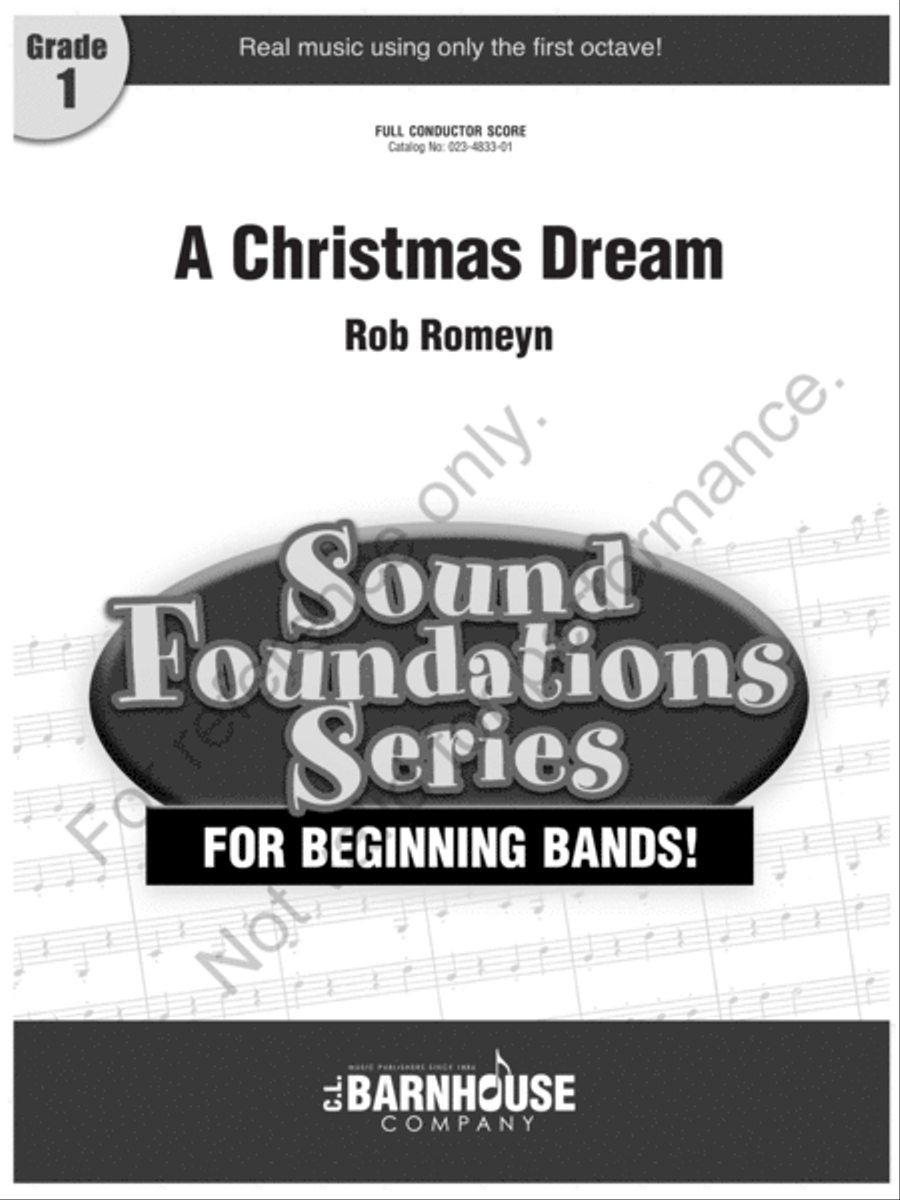 A Christmas Dream Concert Band scores gallery preview page 2