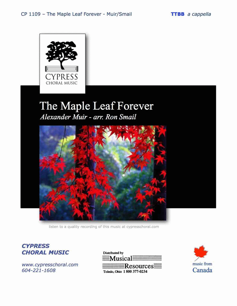 Maple Leaf Forever TTBB scores gallery preview page 1