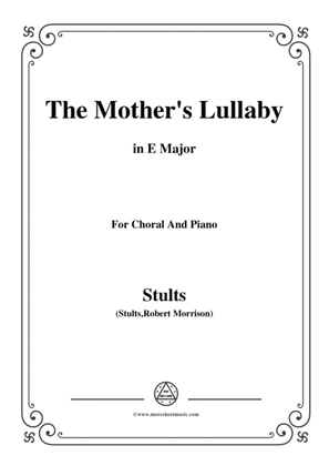 Book cover for Stults-The Story of Christmas,No.9,The Mothers Lullaby,in E Major,for Choral&Piano