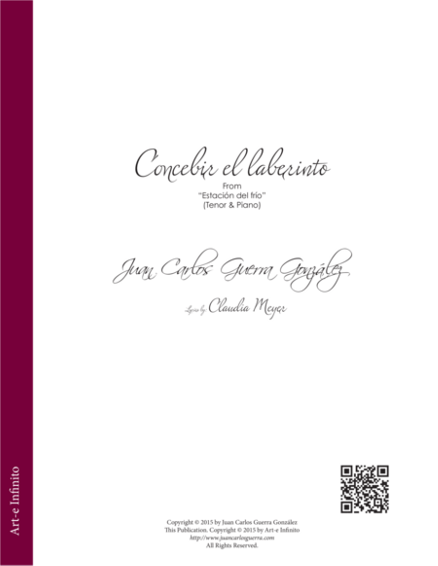 Concebir el laberinto from Estacion del frio Tenor Voice scores gallery preview page 1