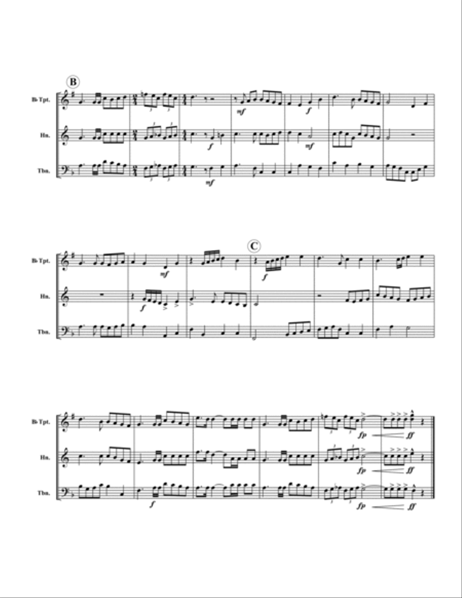 Once in Royal Davi's City Brass Trio scores gallery preview page 2