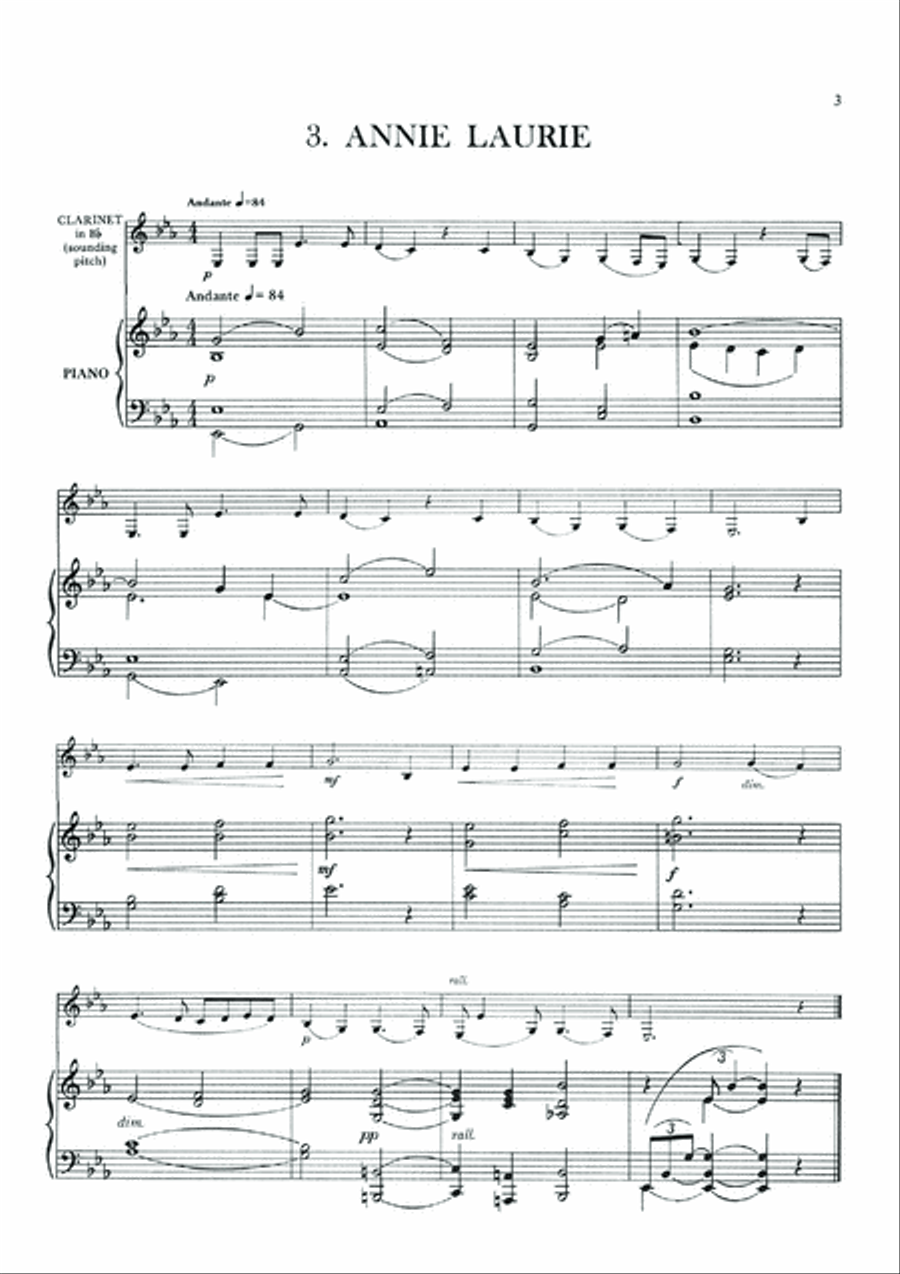 Ten Popular Pieces for Clarinet B-Flat Clarinet scores gallery preview page 5
