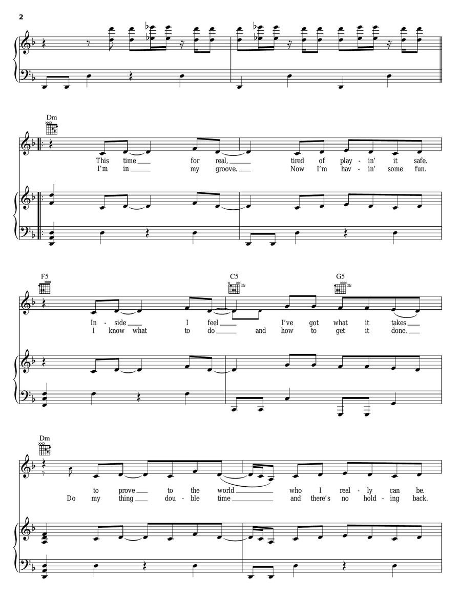 It's My Turn Now It's My Turn Now Piano, Vocal, Guitar scores gallery preview page 2