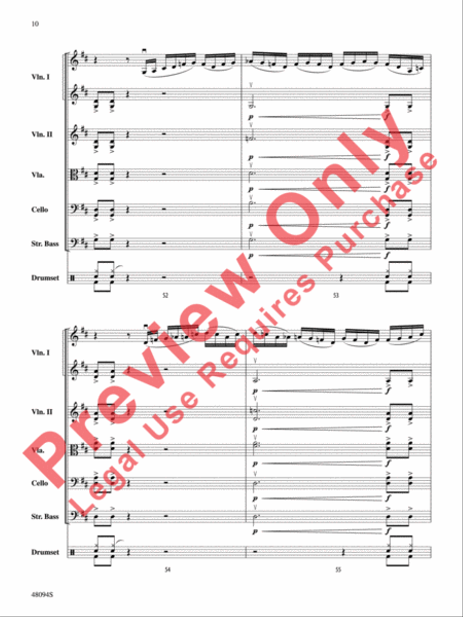 Rockin' 67 Blues String Orchestra scores gallery preview page 11