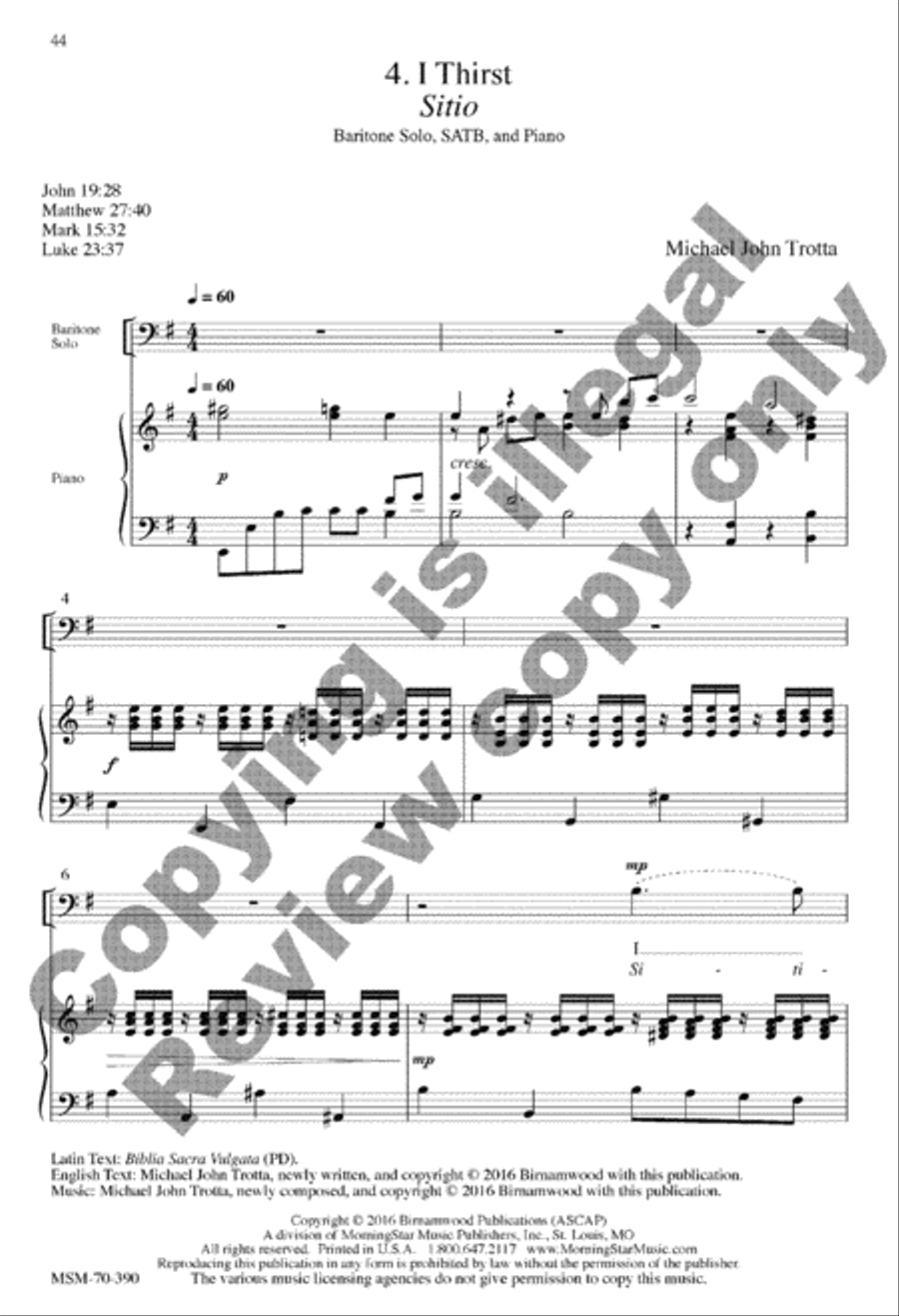 Seven Last Words Seven Last Words 4-Part scores gallery preview page 22