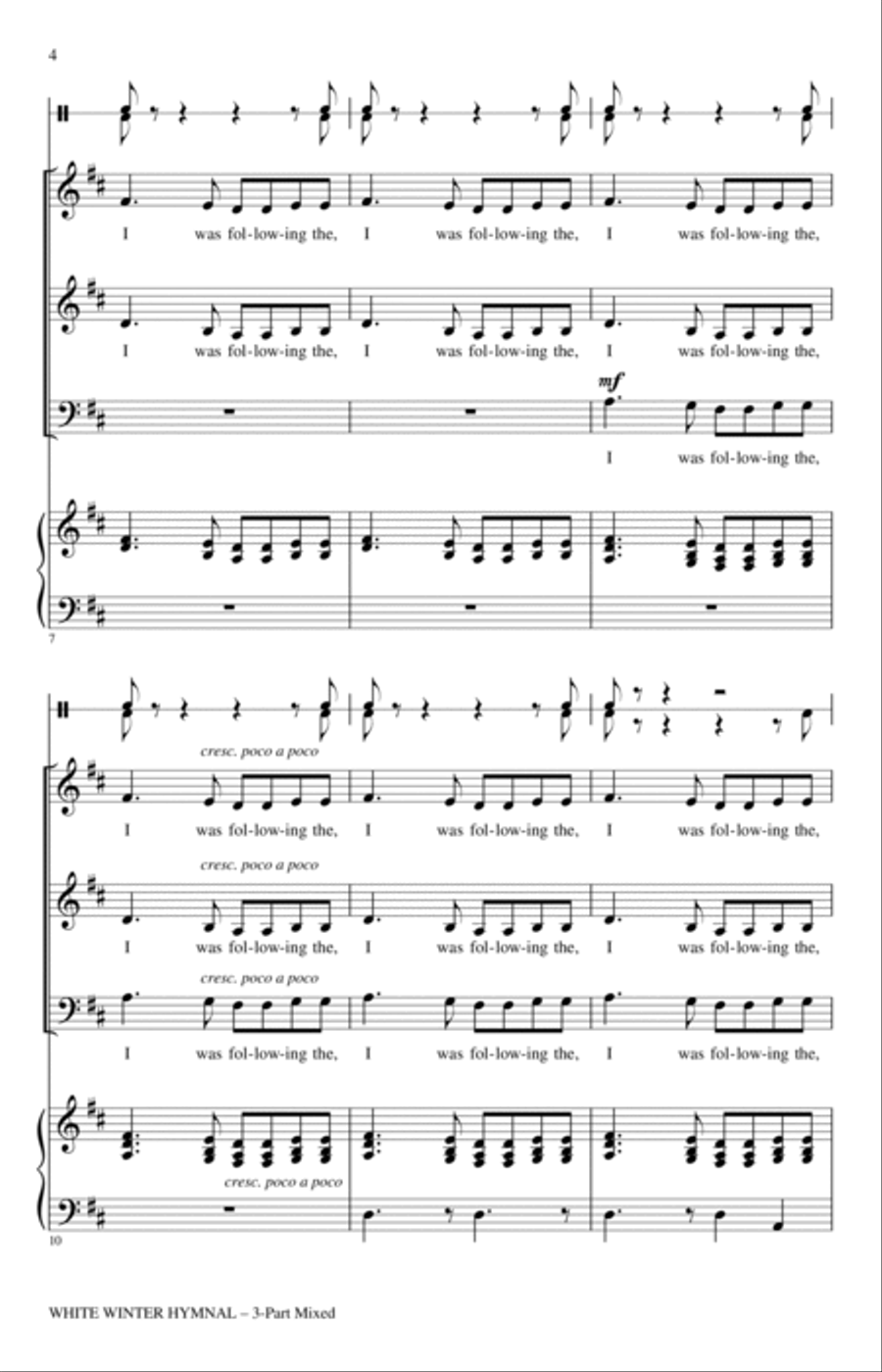 White Winter Hymnal (arr. Roger Emerson) 3-Part scores gallery preview page 2