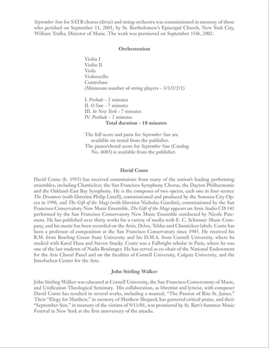 O Sun (from September Sun) Divisi scores gallery preview page 2