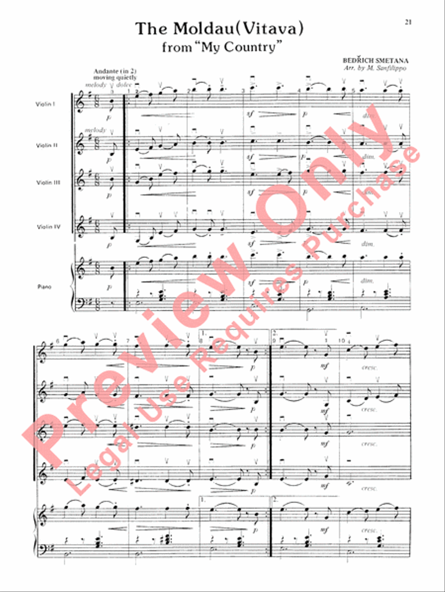 Highland/Etling Violin Quartet Series: Book 3 Small Ensemble scores gallery preview page 22