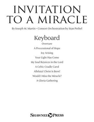 Invitation To A Miracle (a Cantata For Christmas) - Keyboard