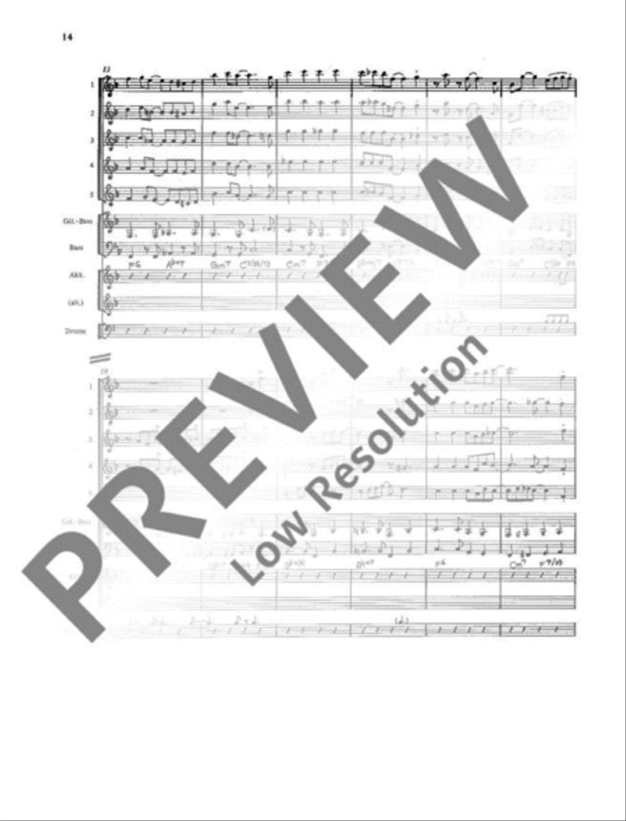 Play Swing for instrumental groups Guitar Ensemble scores gallery preview page 15