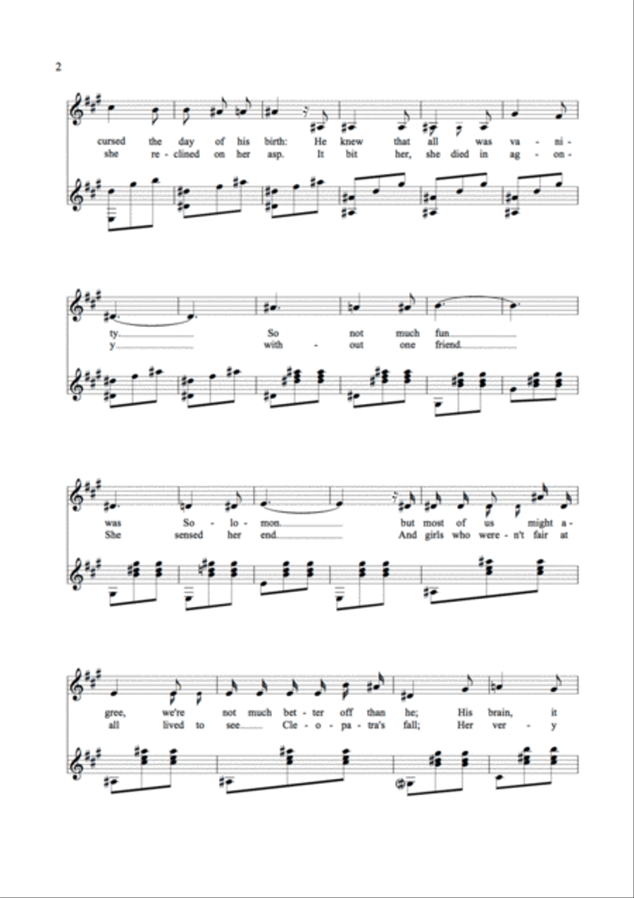 Solomon Song Piano, Vocal, Guitar scores gallery preview page 2