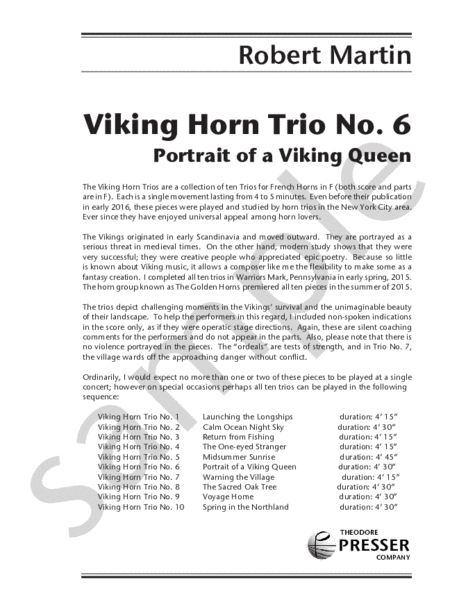 Viking Horn Trio No. 6
