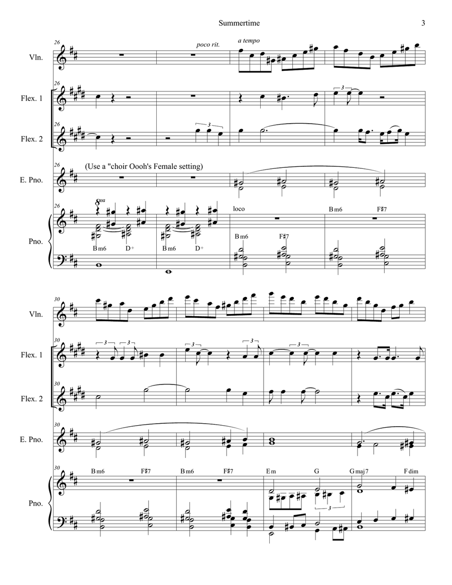 Summertime Large Ensemble scores gallery preview page 3