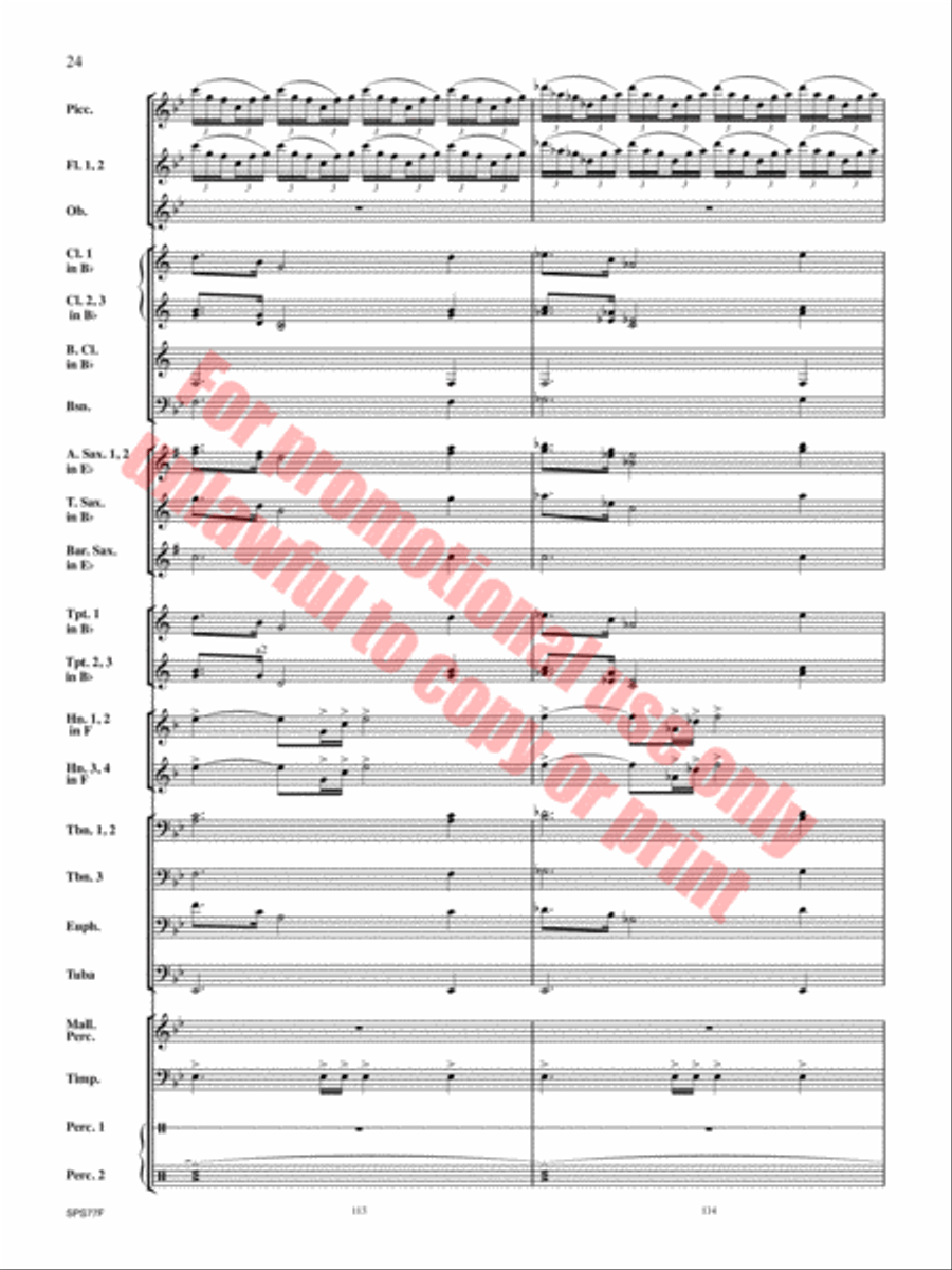 Atlas Rising Concert Band scores gallery preview page 25