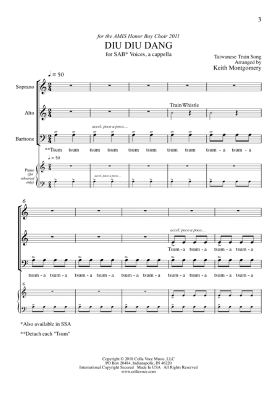 Diu Diu Dang 3-Part scores gallery preview page 2