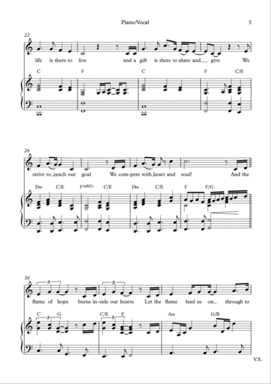 The Flame of Hope The Flame of Hope Voice scores gallery preview page 3