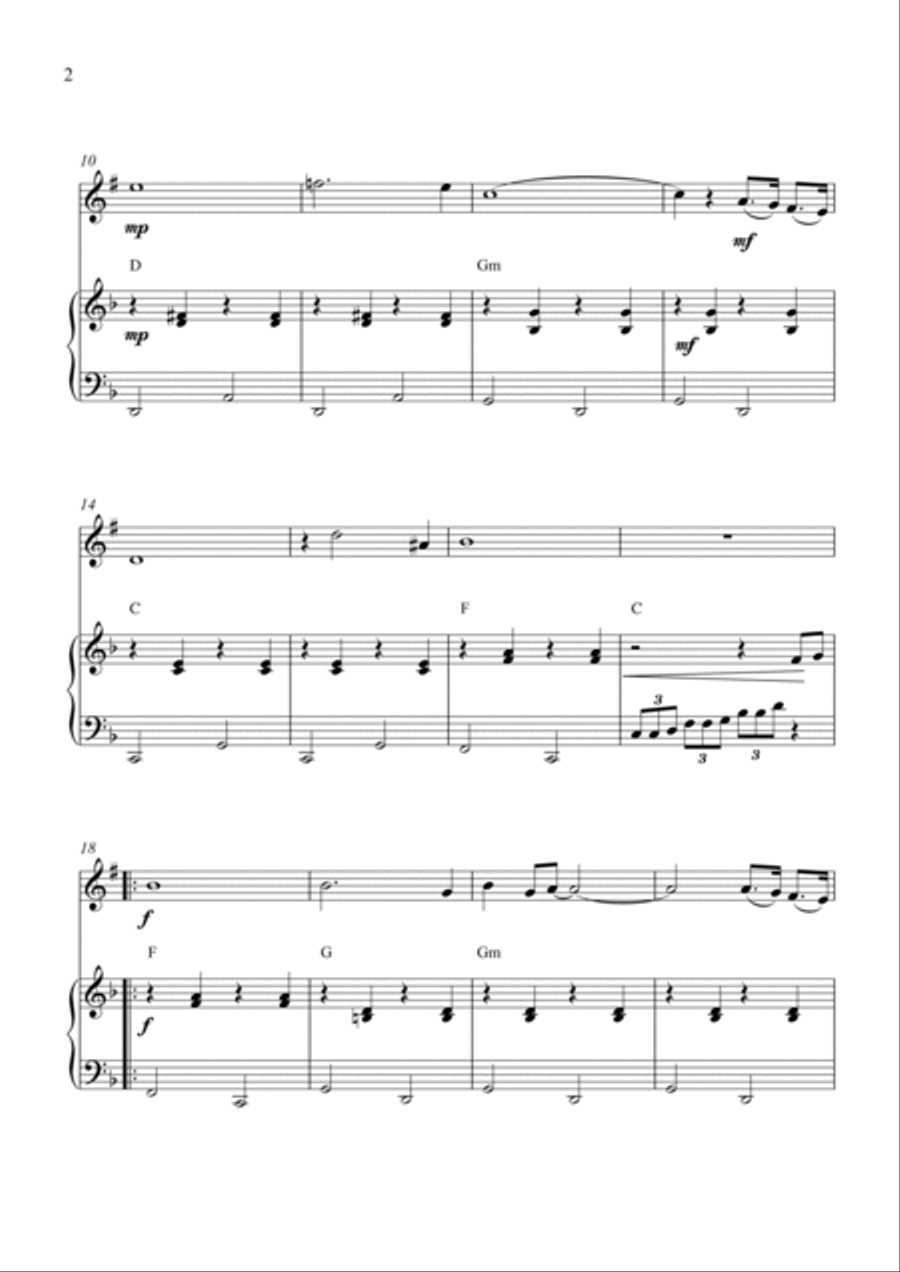 Chanson D'amour (the Ra-da-da-da-da Song) B-Flat Trumpet scores gallery preview page 2