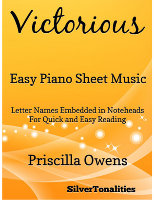 Book cover for Victorious Easy Piano Sheet Music