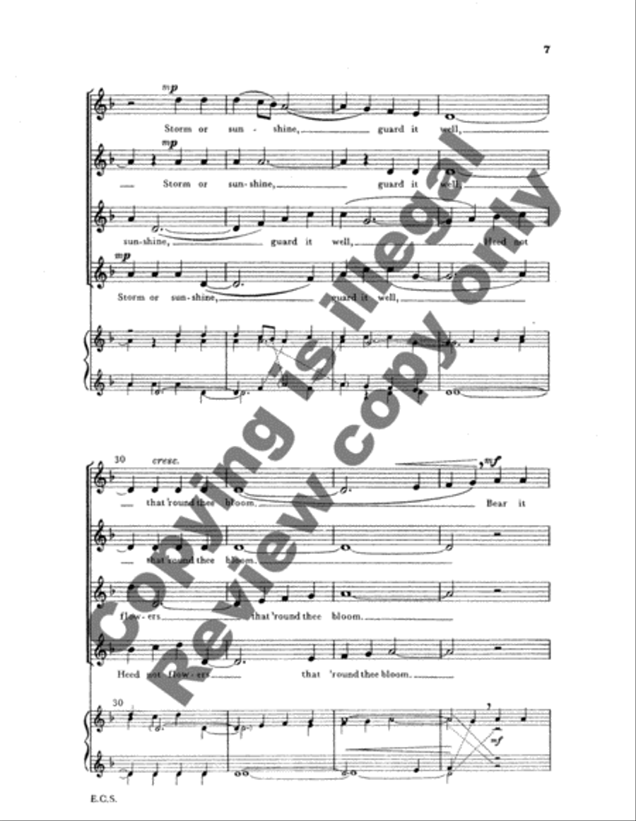 Haste Not! Rest Not! SSAA scores gallery preview page 7