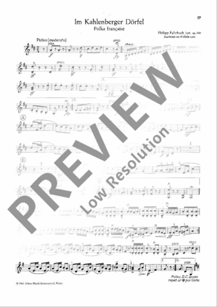 Unterhaltungskonzert Unterhaltungskonzert Violin scores gallery preview page 18