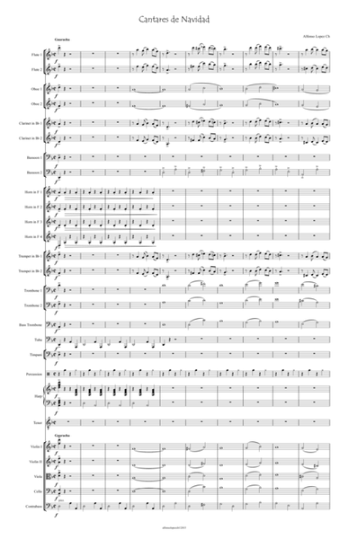 Cantares de Navidad for  Orchestra  Digital Sheet Music