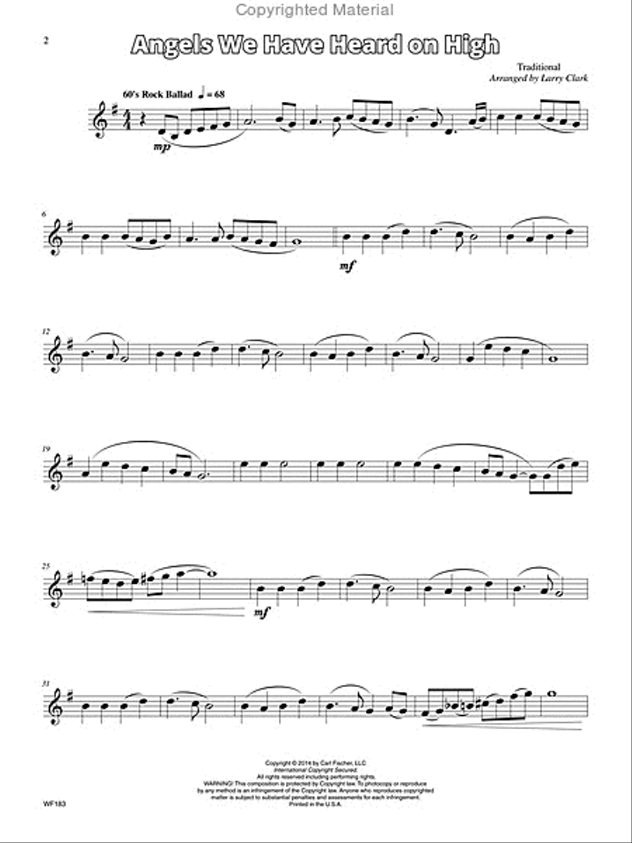 Christmas With a Twist B-Flat Clarinet scores gallery preview page 2