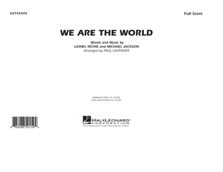 Book cover for We Are The World - Conductor Score (Full Score)