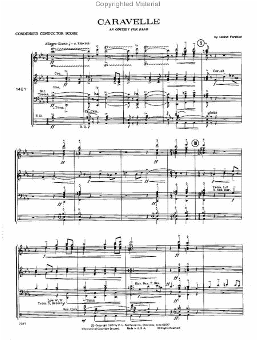 Caravelle Concert Band scores gallery preview page 2