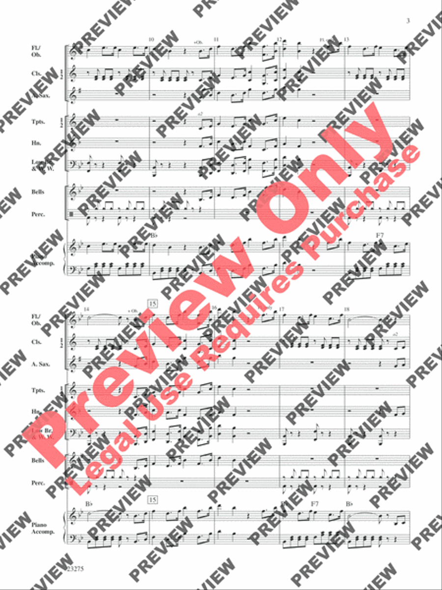 A Mozart Mix A Mozart Mix Concert Band scores gallery preview page 4