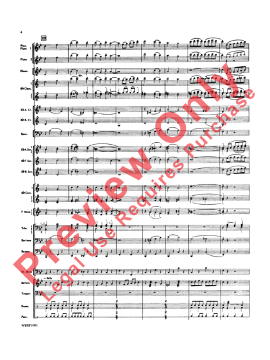 Looney Tunes Overture Looney Tunes Overture Concert Band scores gallery preview page 7