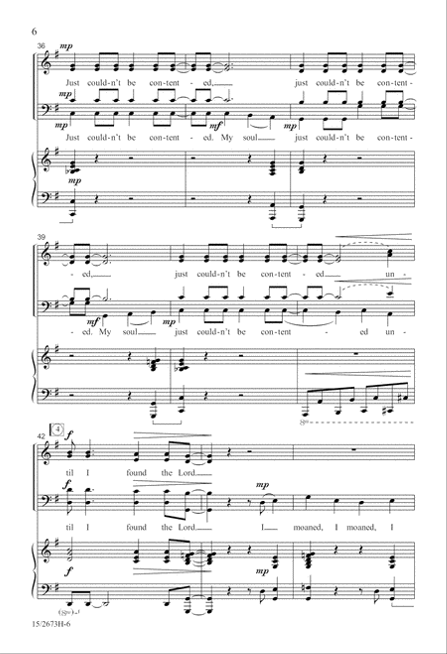Until I Found the Lord Until I Found the Lord 4-Part scores gallery preview page 6