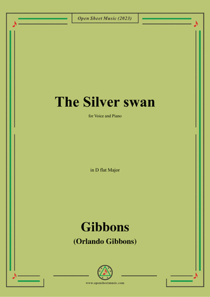 O. Gibbons-The Silver swan,in D flat Major